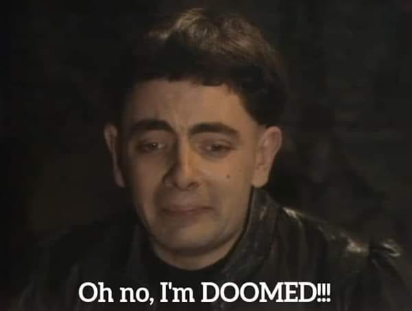 Blackadder doomed