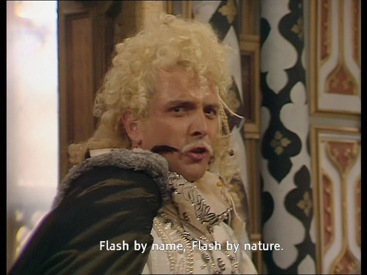 Flash by name, Flash by nature - Rik Mayall steals the scene in Blackadder series 2 episode 1