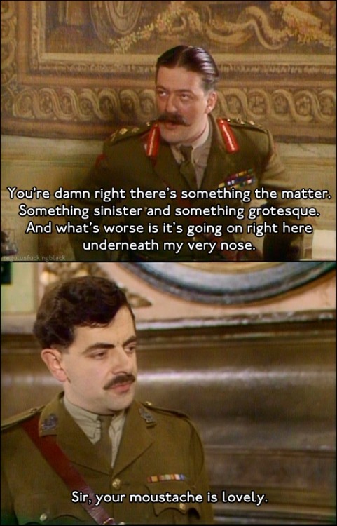 Continuing with security with General Melchett