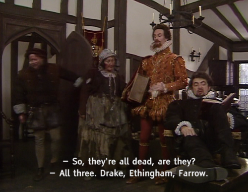 Blackadder as the efficient Lord executioner