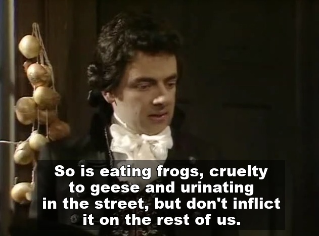Roewan Atkinson in Blackadder the Third