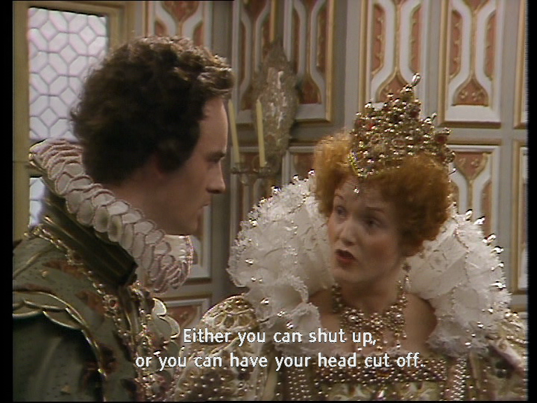 Shut up or have your head cut off Blackadder Chains