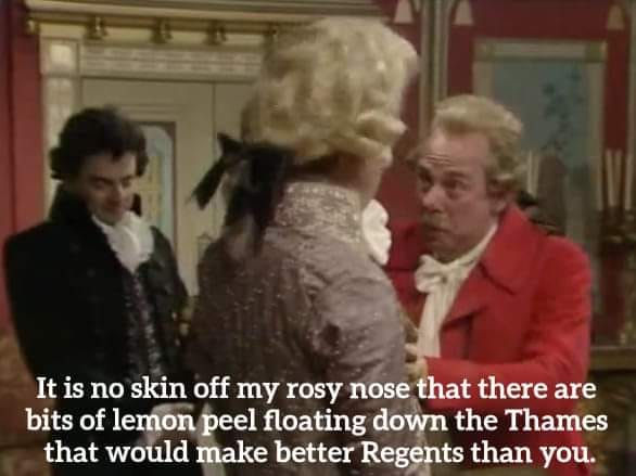 skin off my rosy nose blackadder