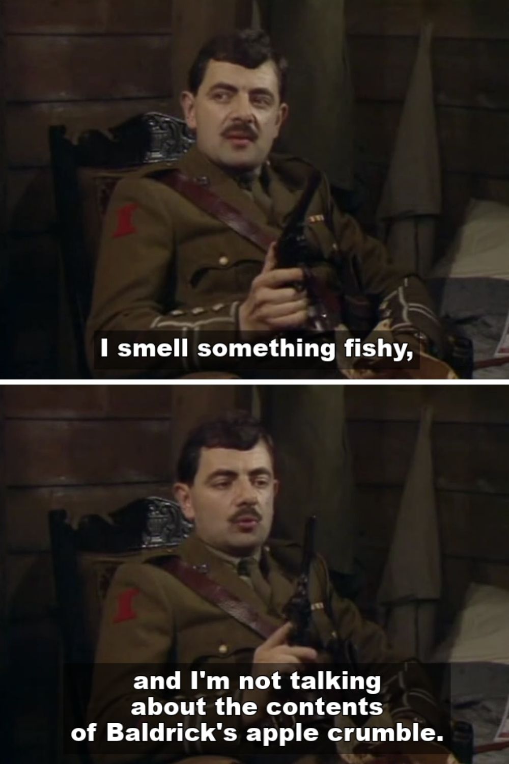 I smell something fishy | Blackadder Goes Forth