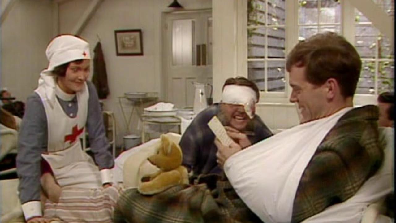 George reading a letter in Blackadder Series 4 Episode 5