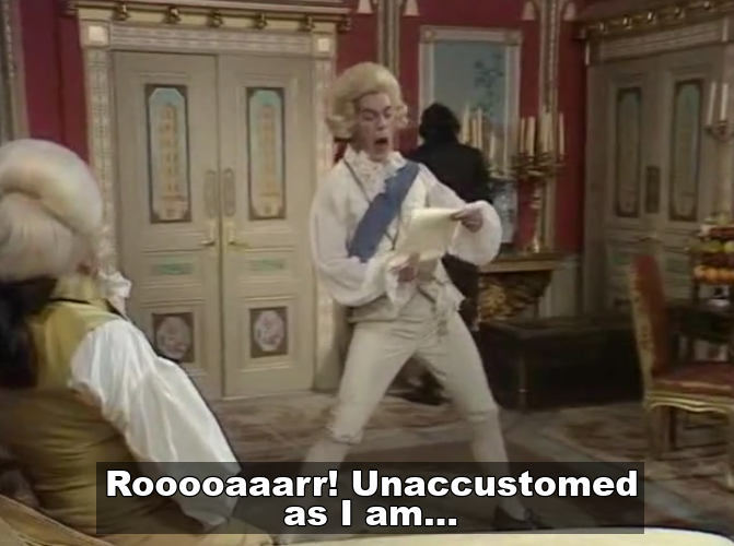Roar with a fantastic pair of trousers in Blackadder