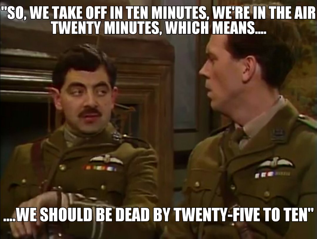 Blackadder joining the 20 minuters