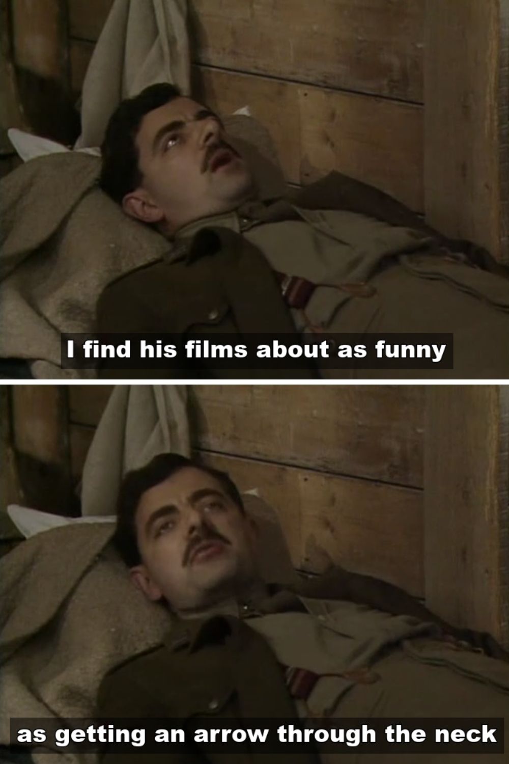 Blackadder talks about Charlie Chaplin