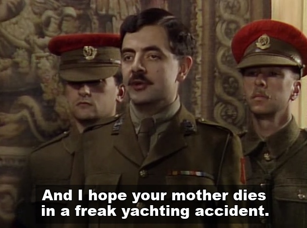 Classic Blackadder putdown
