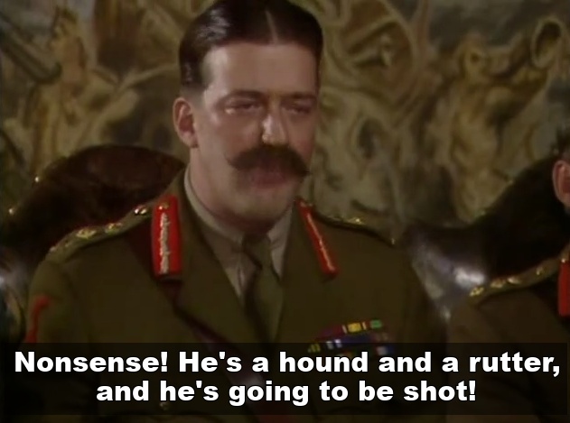 General Melchett Hound and a Rotter