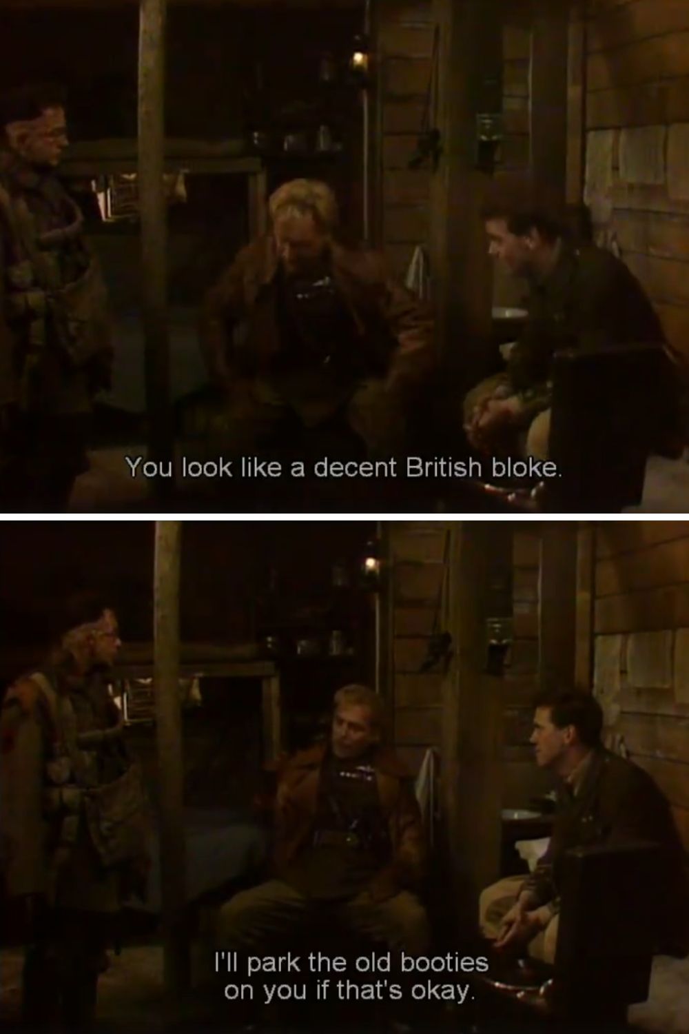 Baldrick in Blackadder Private Plane