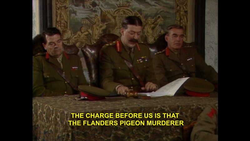 Flanders Pigeon Murderer Blackadder