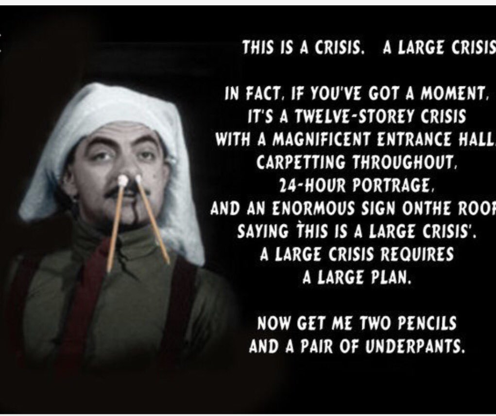 A large crisis Blackadder