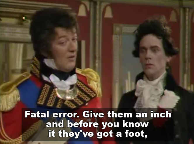 Fatal error Blackadder