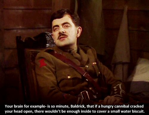 Water Biscuit Blackadder Quote