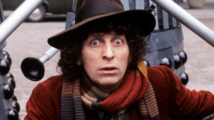Tom Baker play Captain Rum in Blackadder although is best known for Dr Who