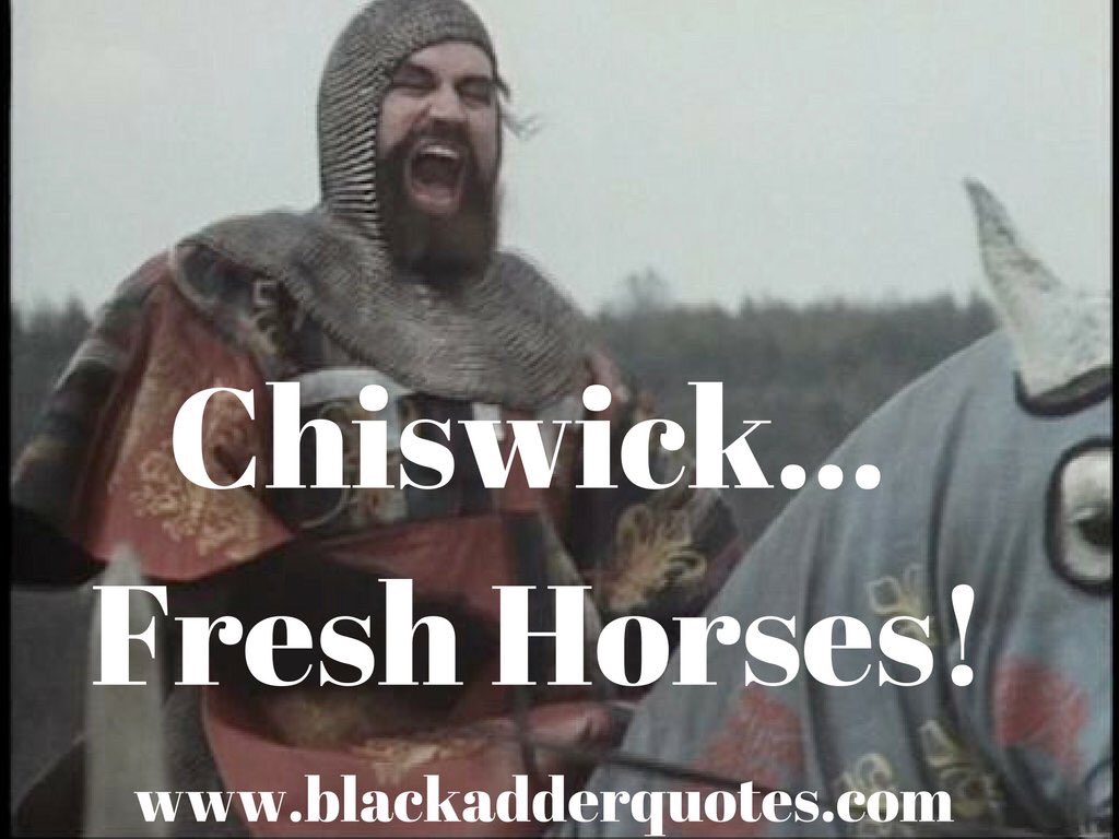 Chiswick fresh horses - Brian Blessed in Blackadder