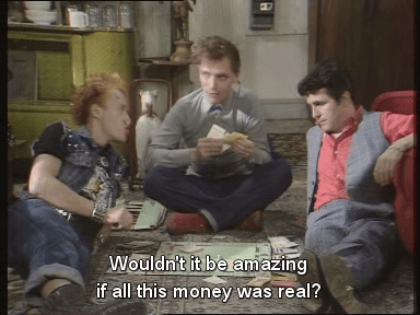 Wouldn't it be amazin if all this money was real - young ones