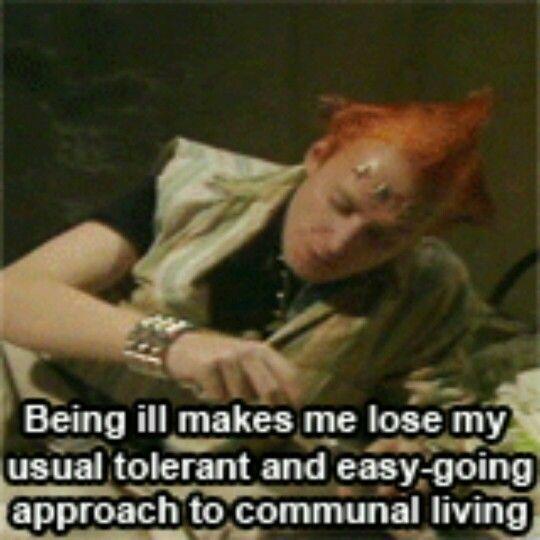 Vyvyan on being ill